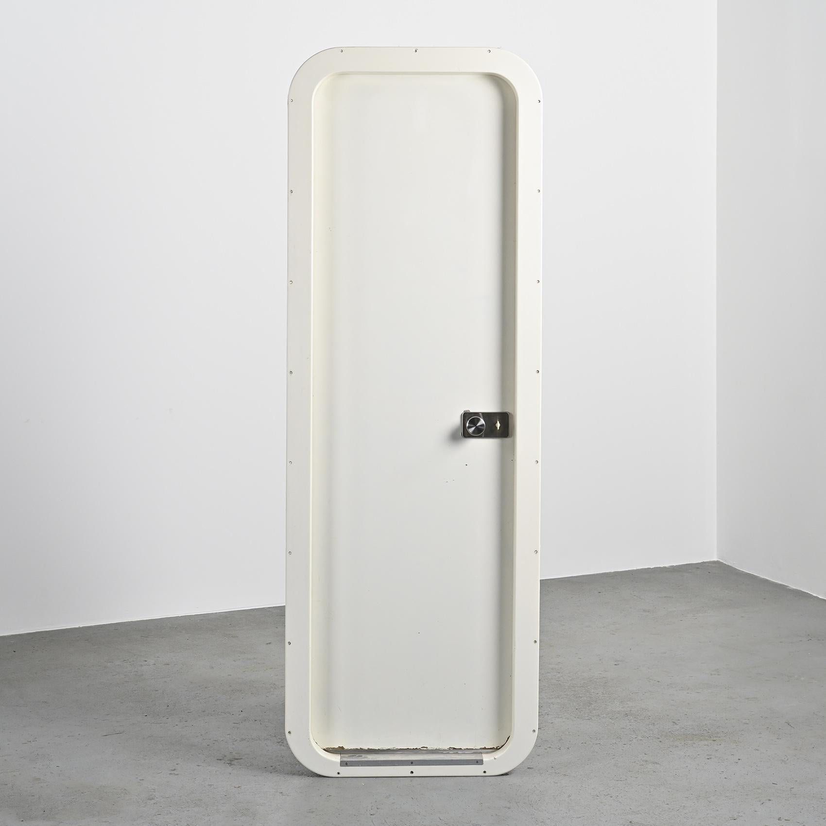 Bathroom Fiberglass Door by Charlotte Perriand, circa 1980 For Sale 6