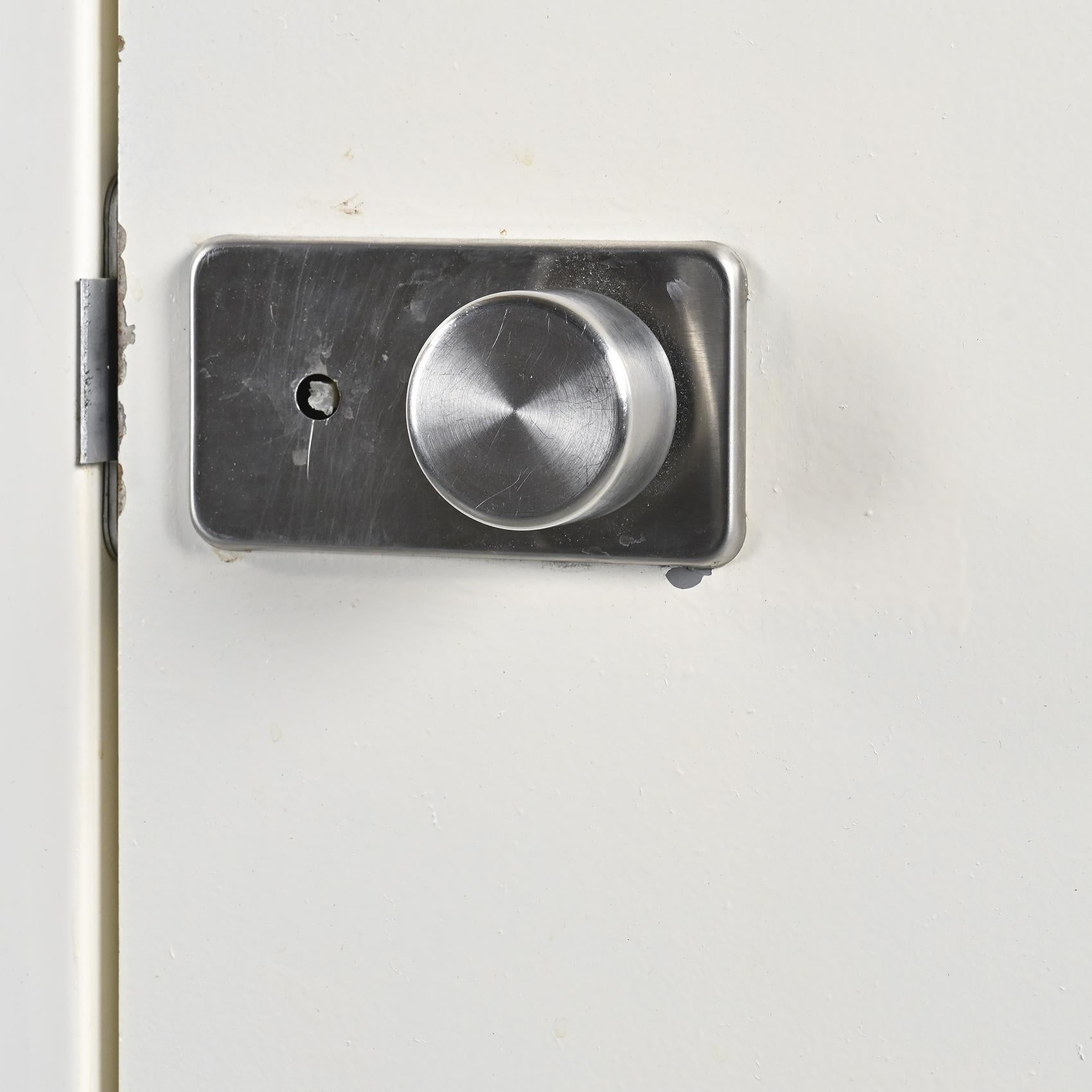 Bathroom Fiberglass Door by Charlotte Perriand, circa 1980 For Sale 1