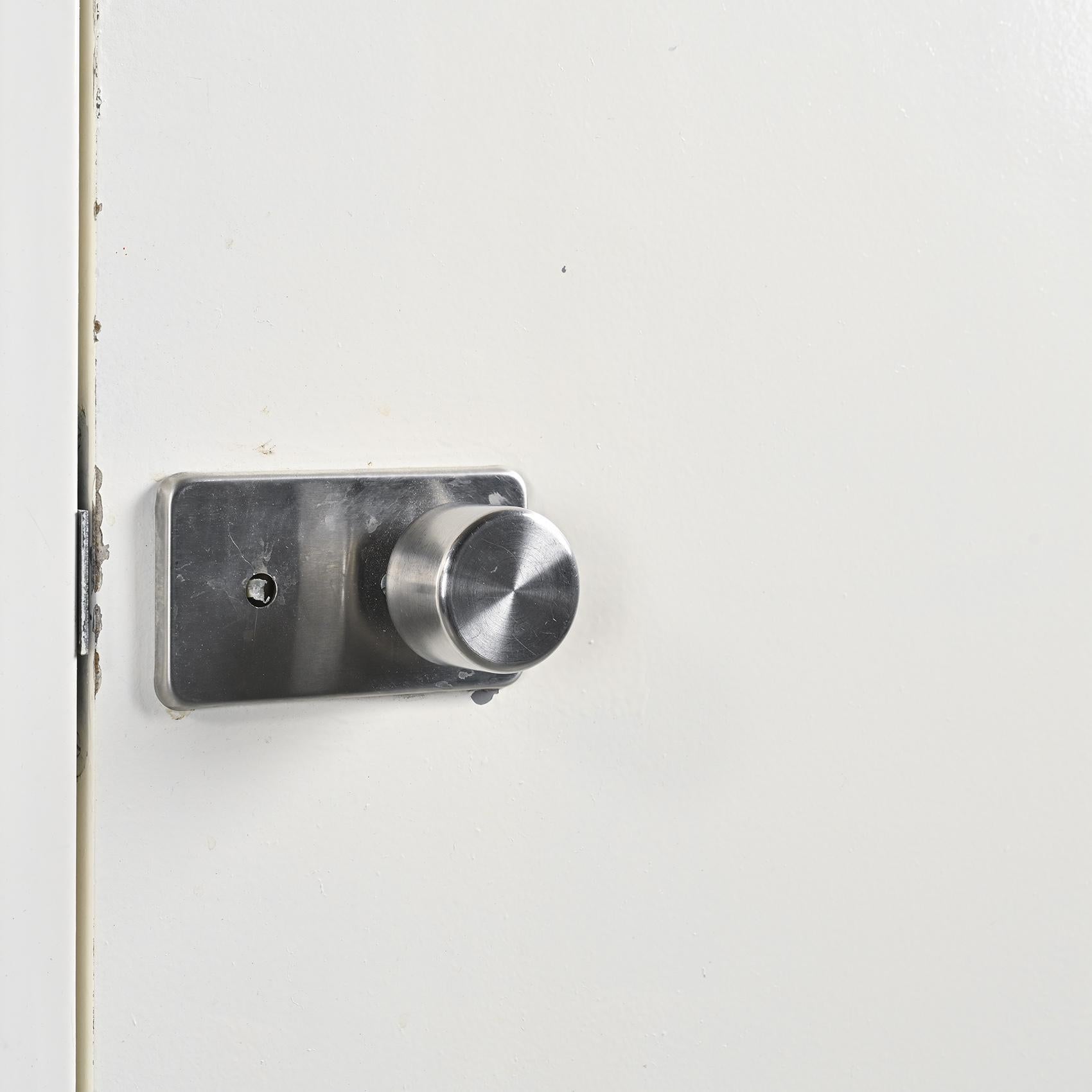 Bathroom Fiberglass Door by Charlotte Perriand, circa 1980 For Sale 2