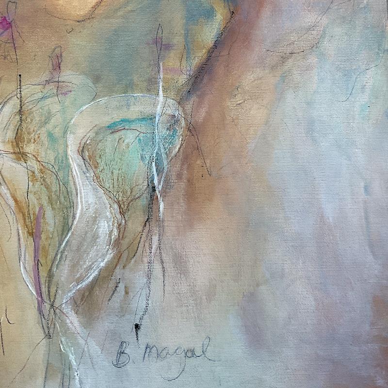Batia Magal, Pittura acrilica originale su tela, firmata a mano 1