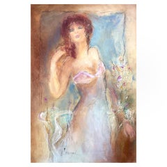 Batia Magal, Pittura acrilica originale su tela, firmata a mano