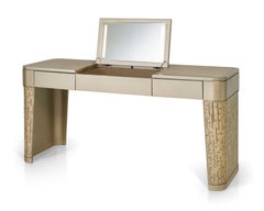 Batiful Vanity Unit Toeletta Desk Lacquered, External Legs in Tiny Mosaic