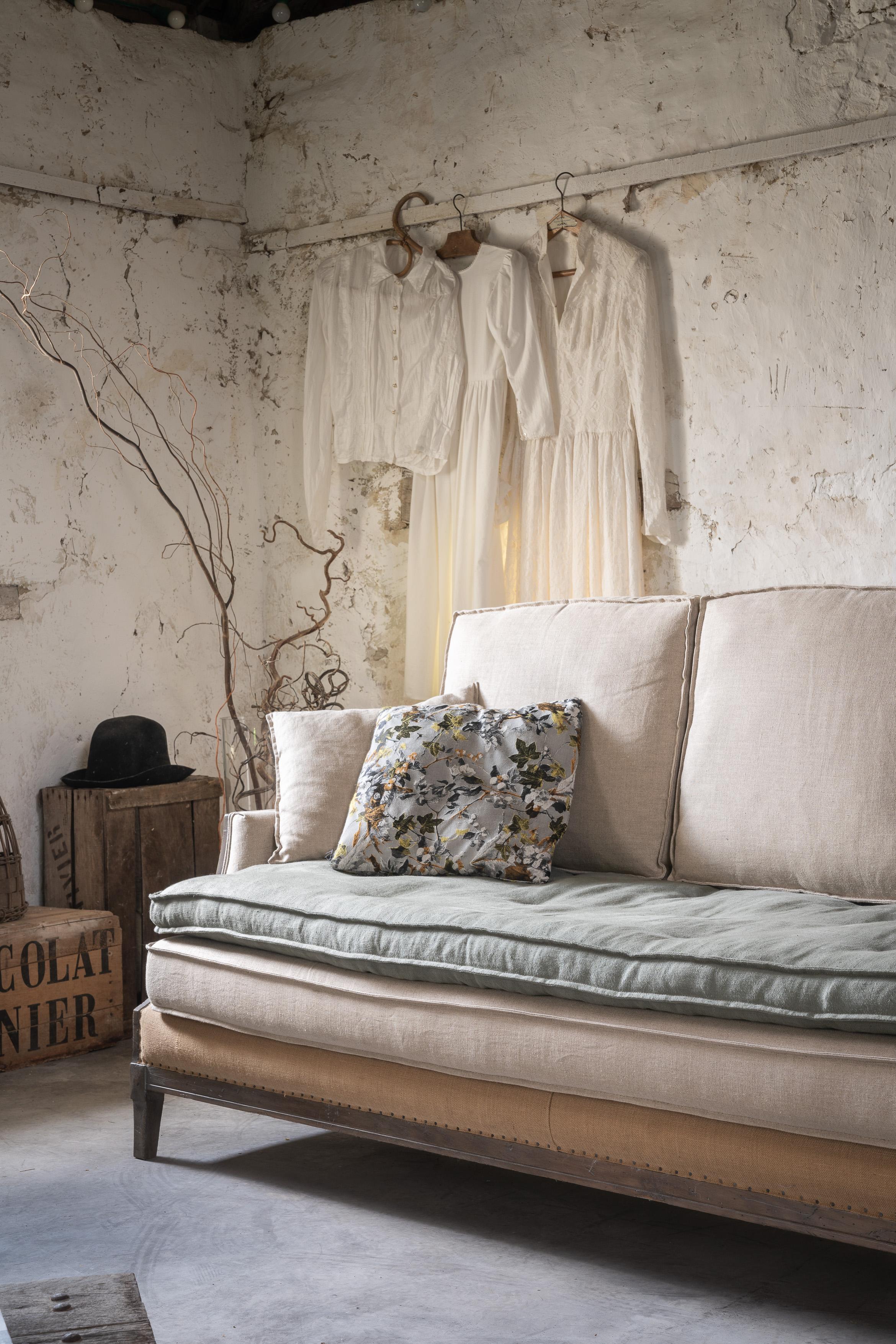 Oak Batignolles Sofa by RALPH M For Sale