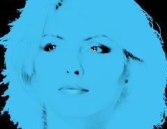 Blond Blondie Blue von BATIK signierte limitierte Auflage übergroße POP ART