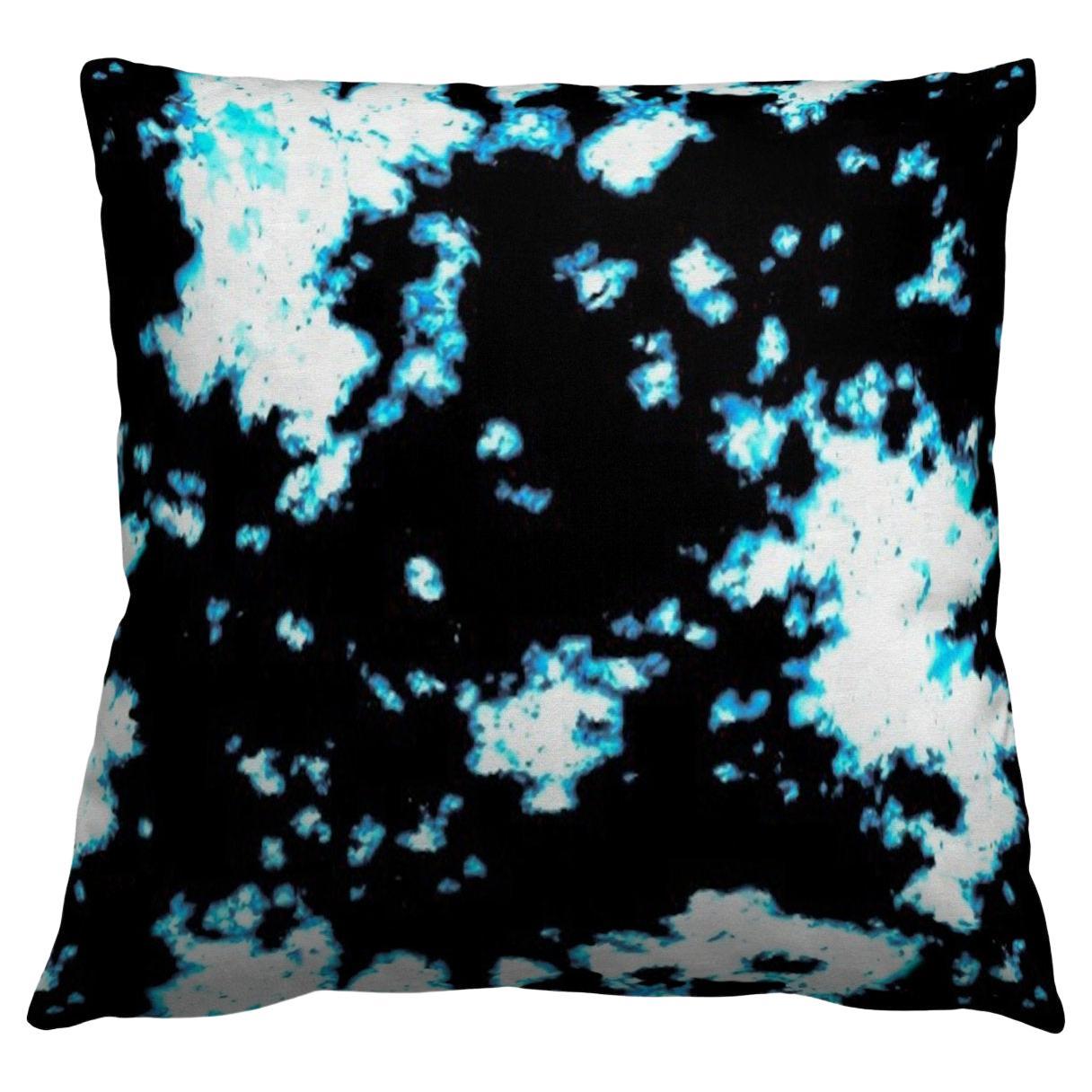 Batik Blue Pillow For Sale