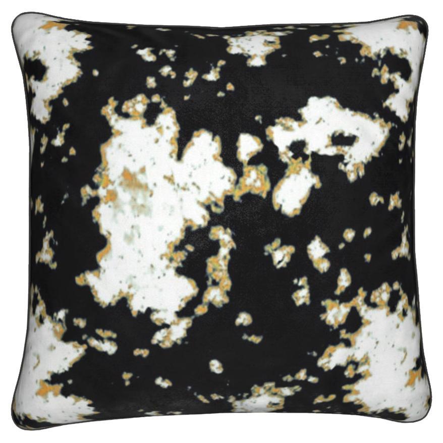 Cuscino Batik in velluto oro