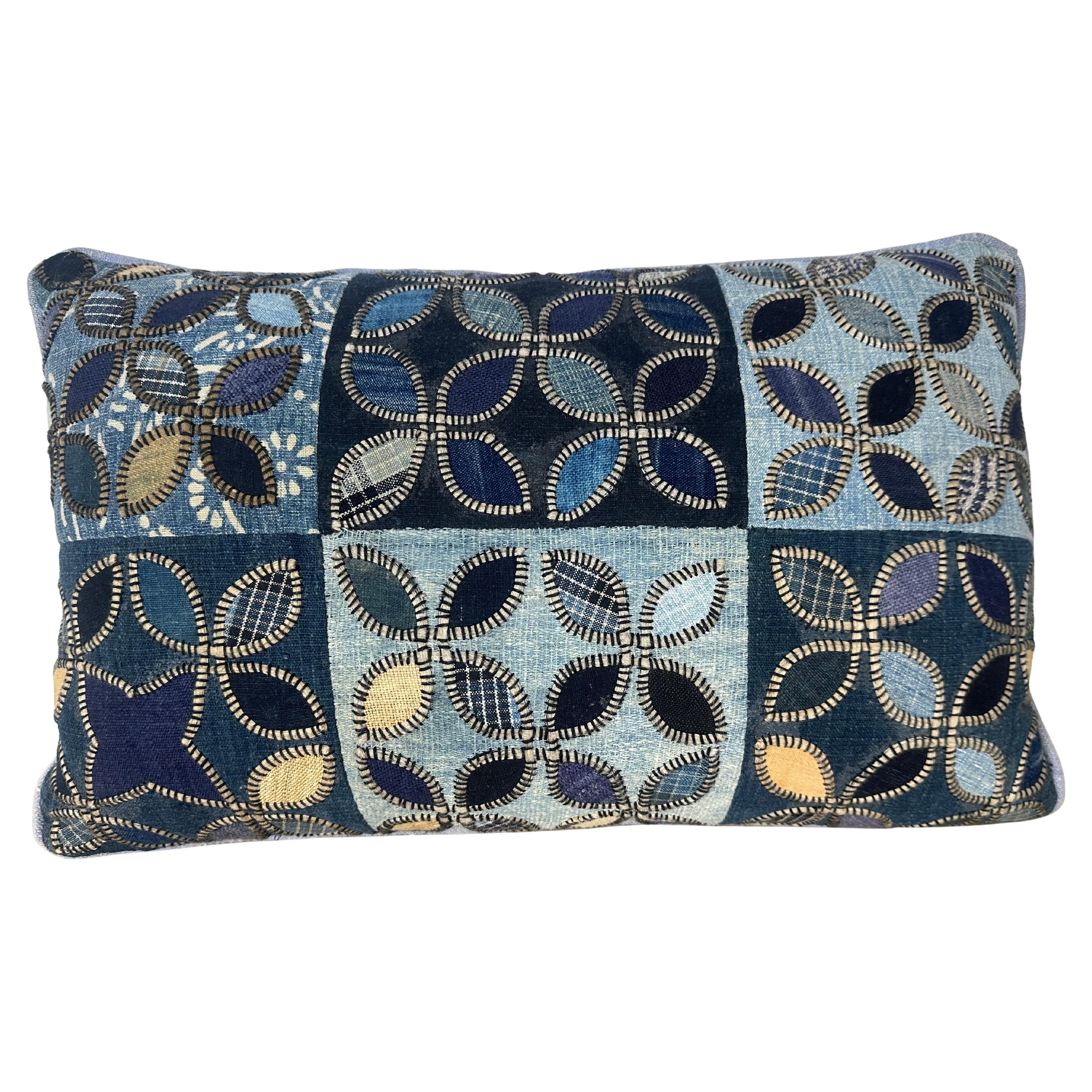 Oreiller Batik Patchwork en vente