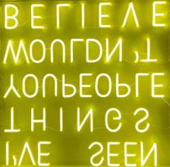 FAITH original neon artwork by B A T I K