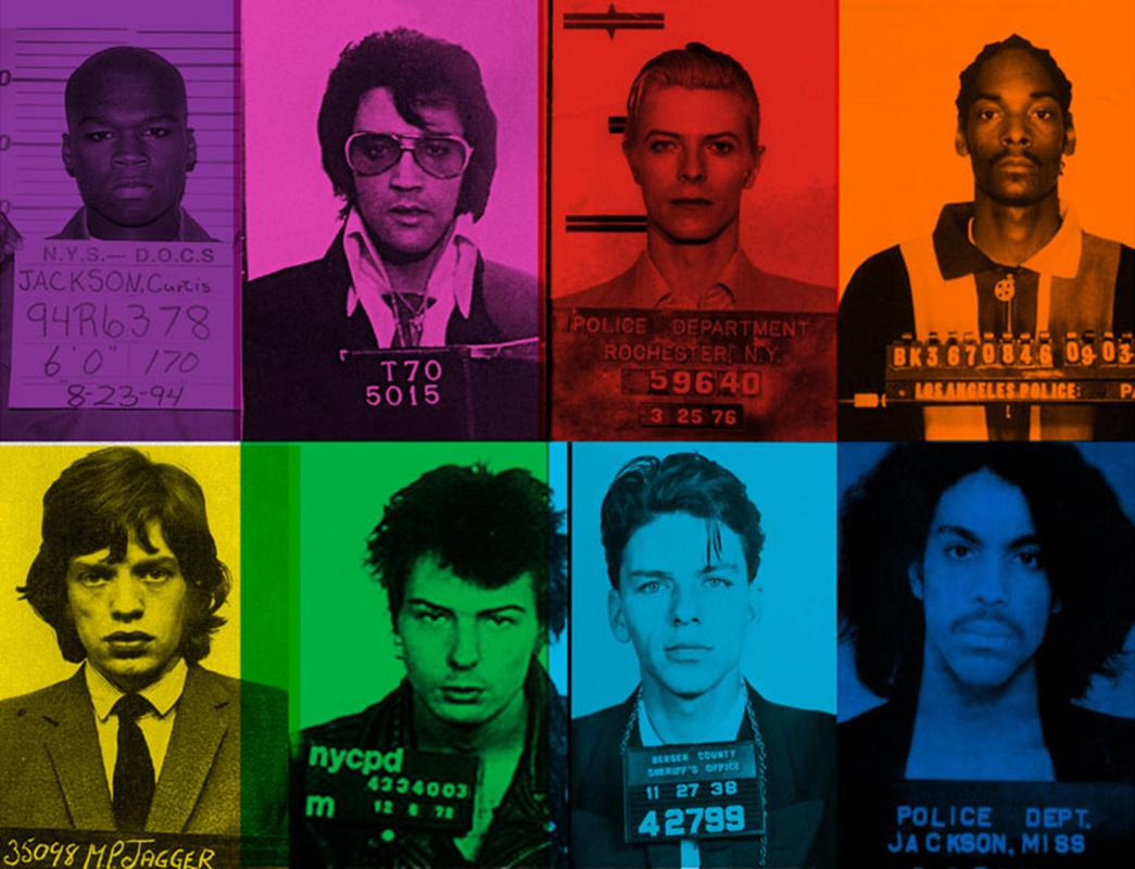 Criminales amantes de la diversión

Por BATIK- Edición limitada firmada

Impresión pop art con pigmentos de archivo de fotos de arrestos infames de Fifty Cent, Elvis Presley, David Bowie, Snoop Dog, Mick Jagger, Sid Vicious, Frank Sinatra y