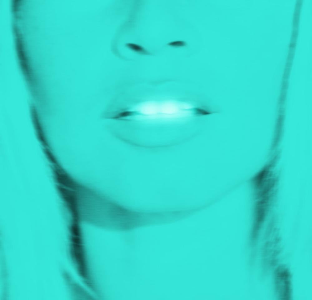 BATIK Black and White Photograph - Turquoise Atomic - Signed limited edition Pop Art - Brigitte Bardot