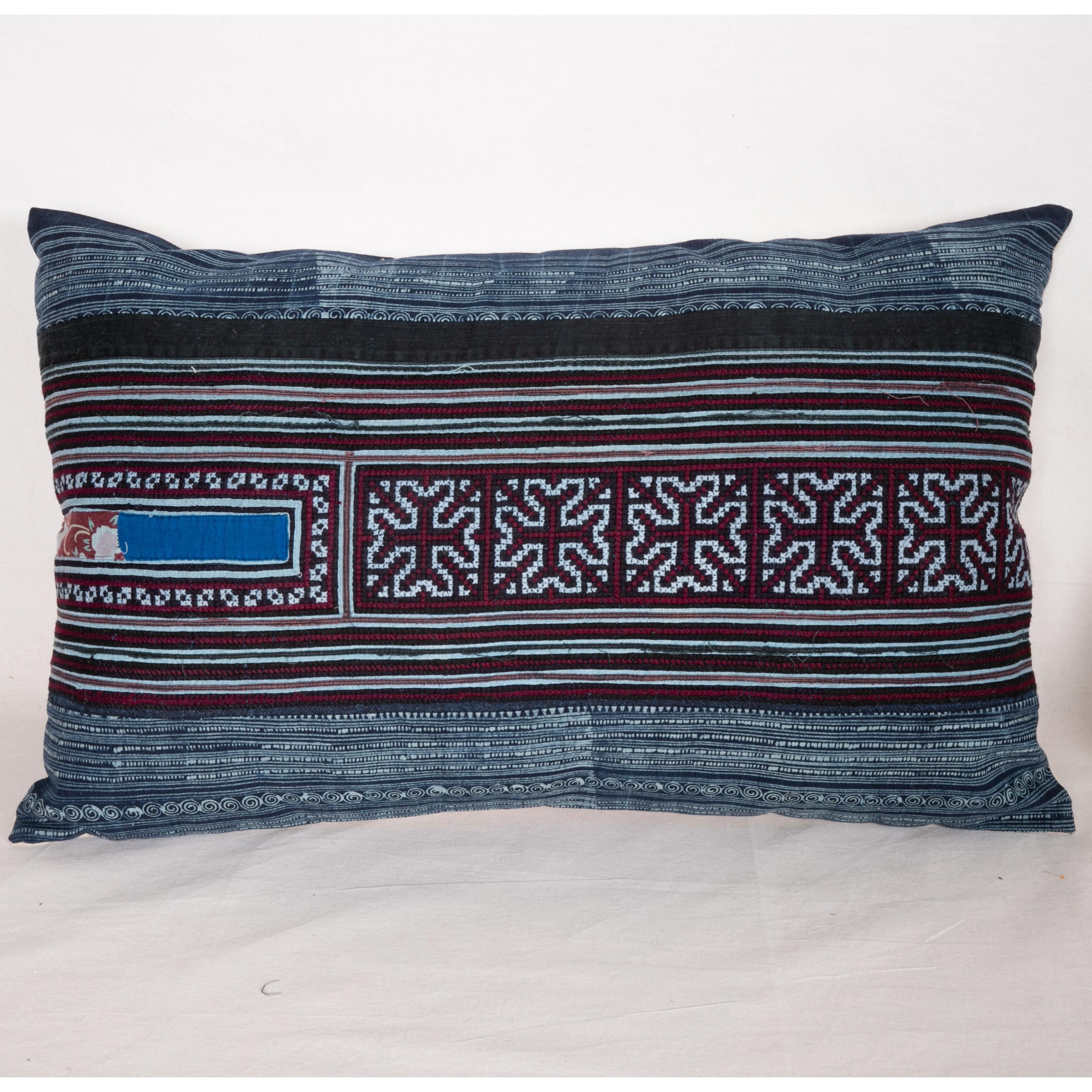Tribal Batik Pillow Cases / Cushions Made from a Hmong Hill Tribe Batik Textile