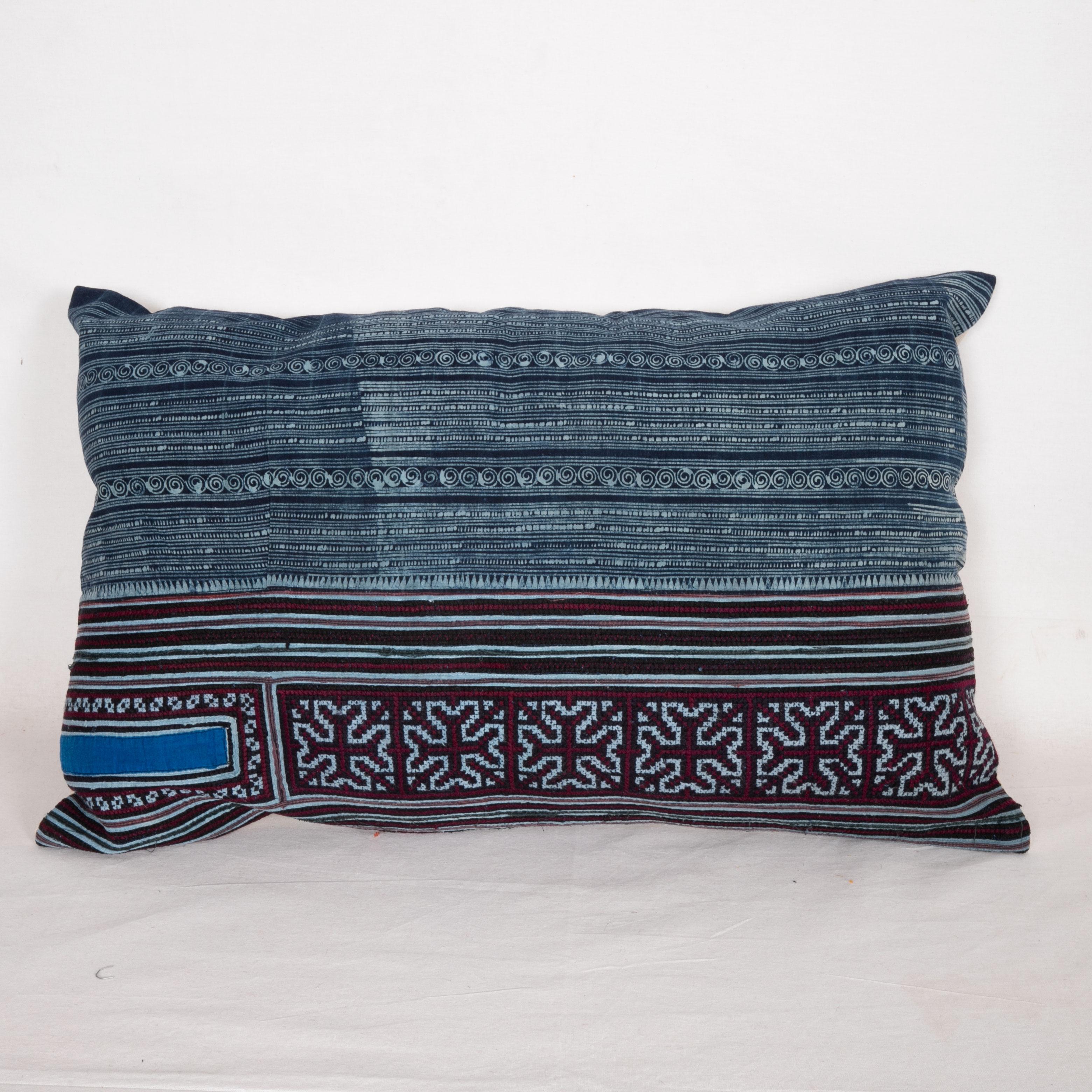 Thai Batik Pillow Cases / Cushions Made from a Hmong Hill Tribe Batik Textile