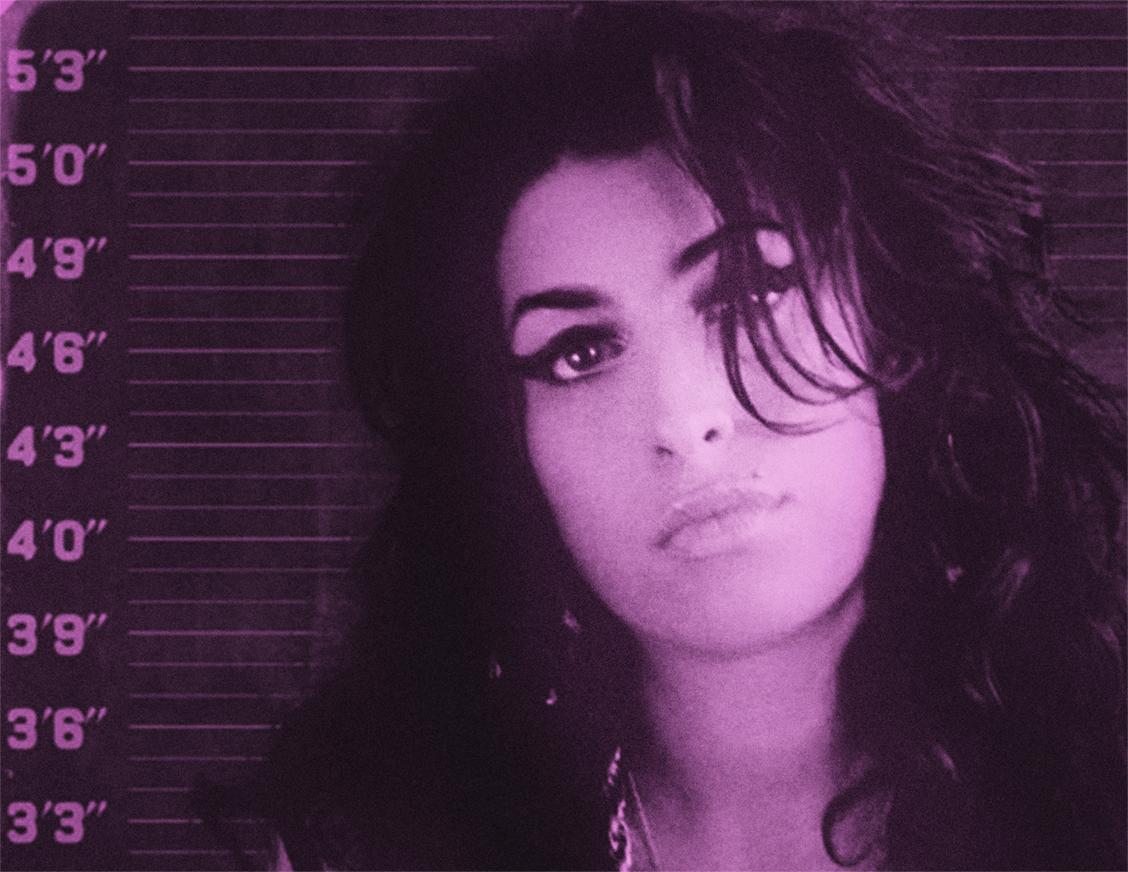 Amy Winehouse Lavendel   – Print von BATIK