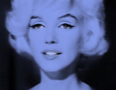 Blaue Marilyn  Signierte limitierte Auflage von Pop-Art – Marilyn Monroe