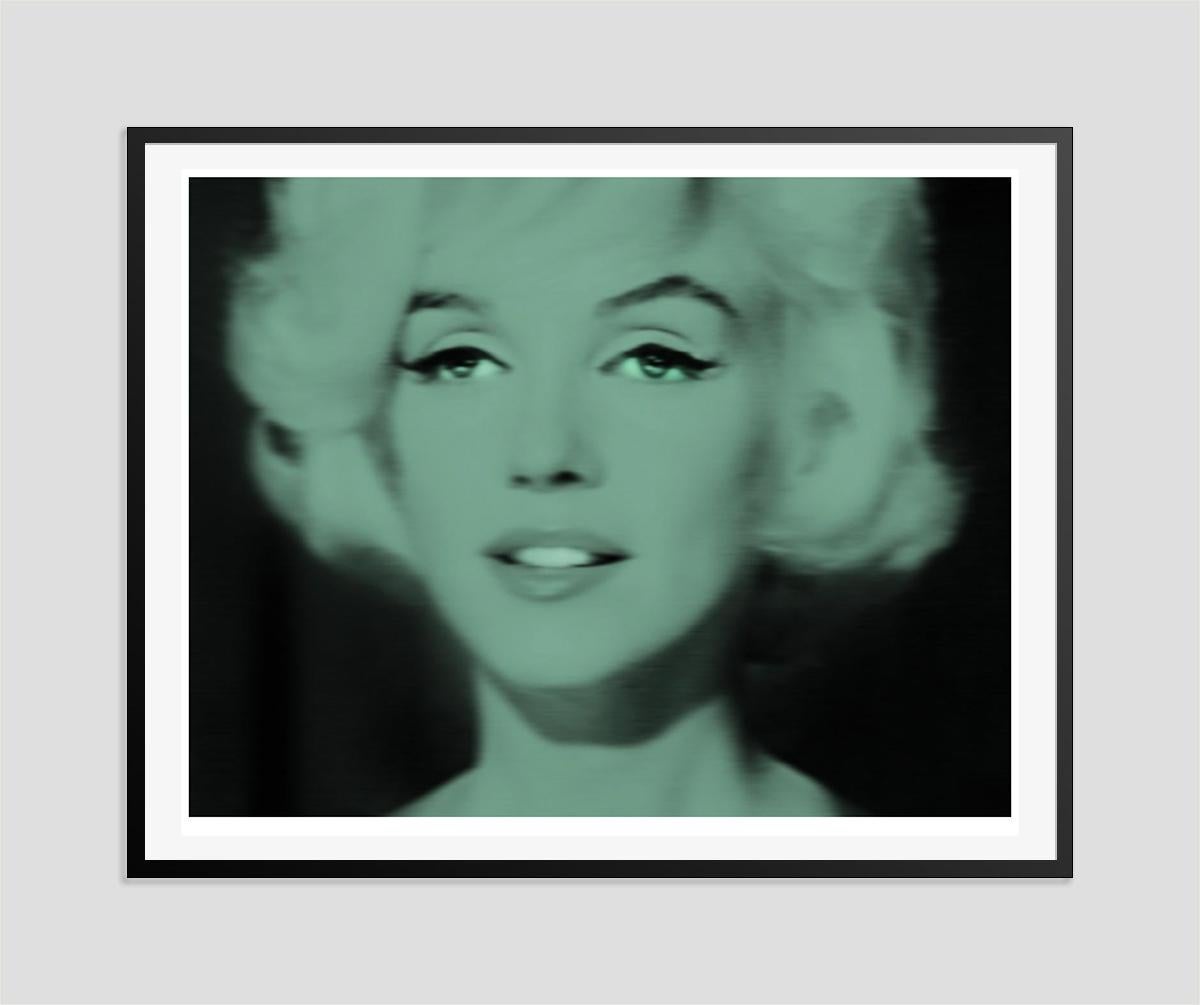 Smaragd Marilyn von BATIK Übergroßer limitierter Druck im Angebot 1
