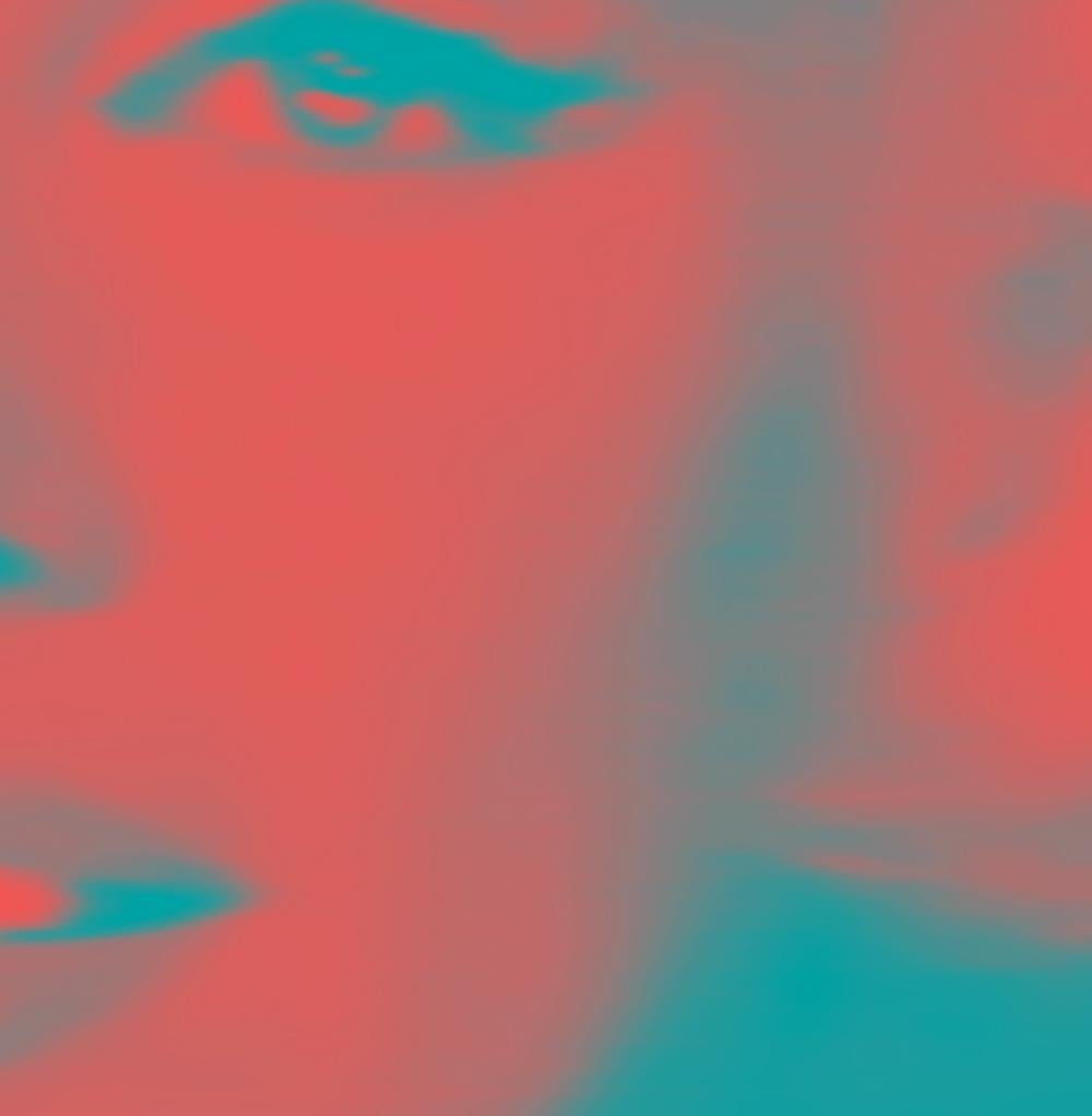 Marilyn Monroe Turquoise Red No. 43 Oversize Pop Art - Print by BATIK