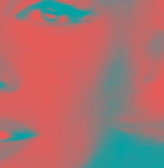 Marilyn Monroe Türkis Rot Nr. 43 Übergröße Pop Art