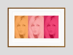 Pink Bardot Triptych by BATIK
