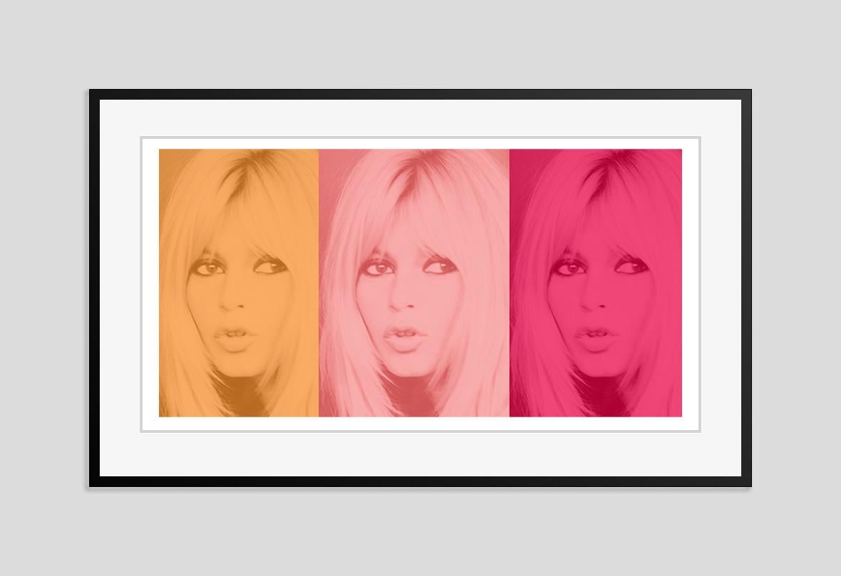 Pink Bardot Triptych by BATIK For Sale 3