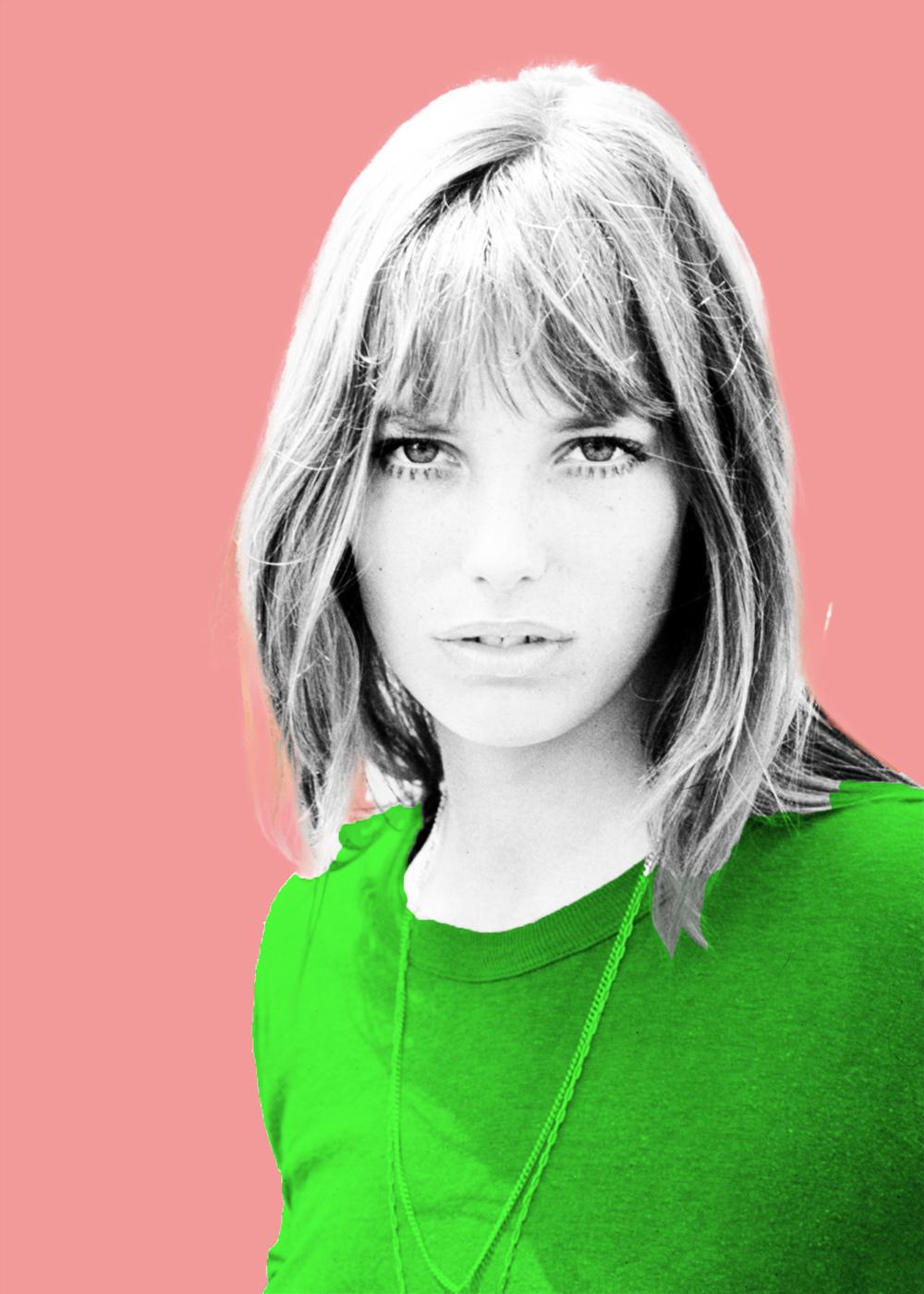 Plain Jane
By BATIK

Archival pigment pop art print of pop culture, fashion icon British born Jane Birkin, who famously emigrated to France and formed the iconic French It Couple with singer song writer Serge Gainsbourg - parents of famed actress