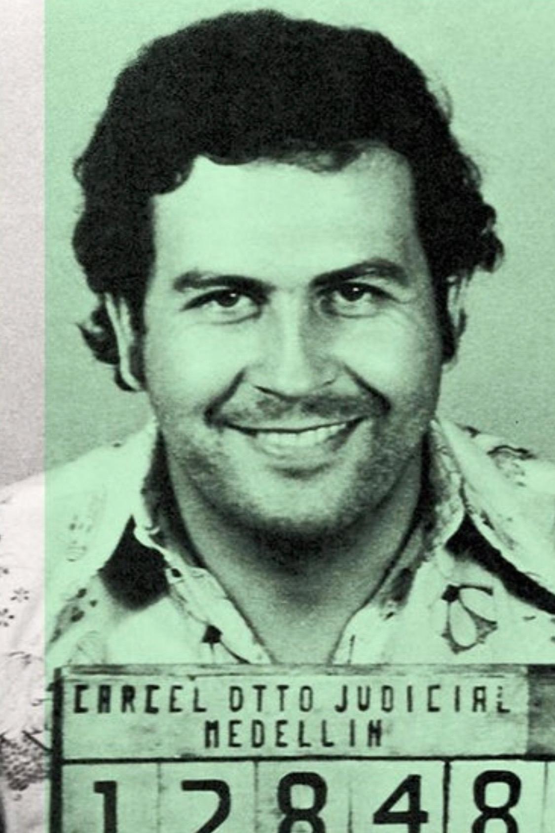 Die Farbe des Geldes – Al Capone und Pablo Escobar  BATIK signierte limitierte Auflage  im Angebot 1
