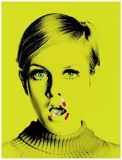 The Drugs Don’t Work Pop Art Print of Twiggy, Giant Signed Edition