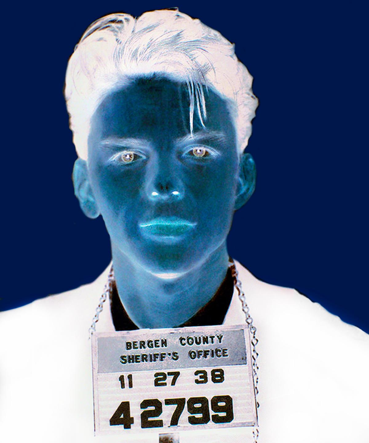 Junge blaue Augen  Signierte Pop-Art-Kunst in limitierter Auflage – Frank Sinatra – Print von BATIK