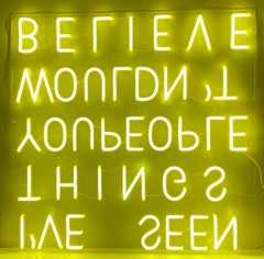 Faith by BATIK Oversize Neon Artwork