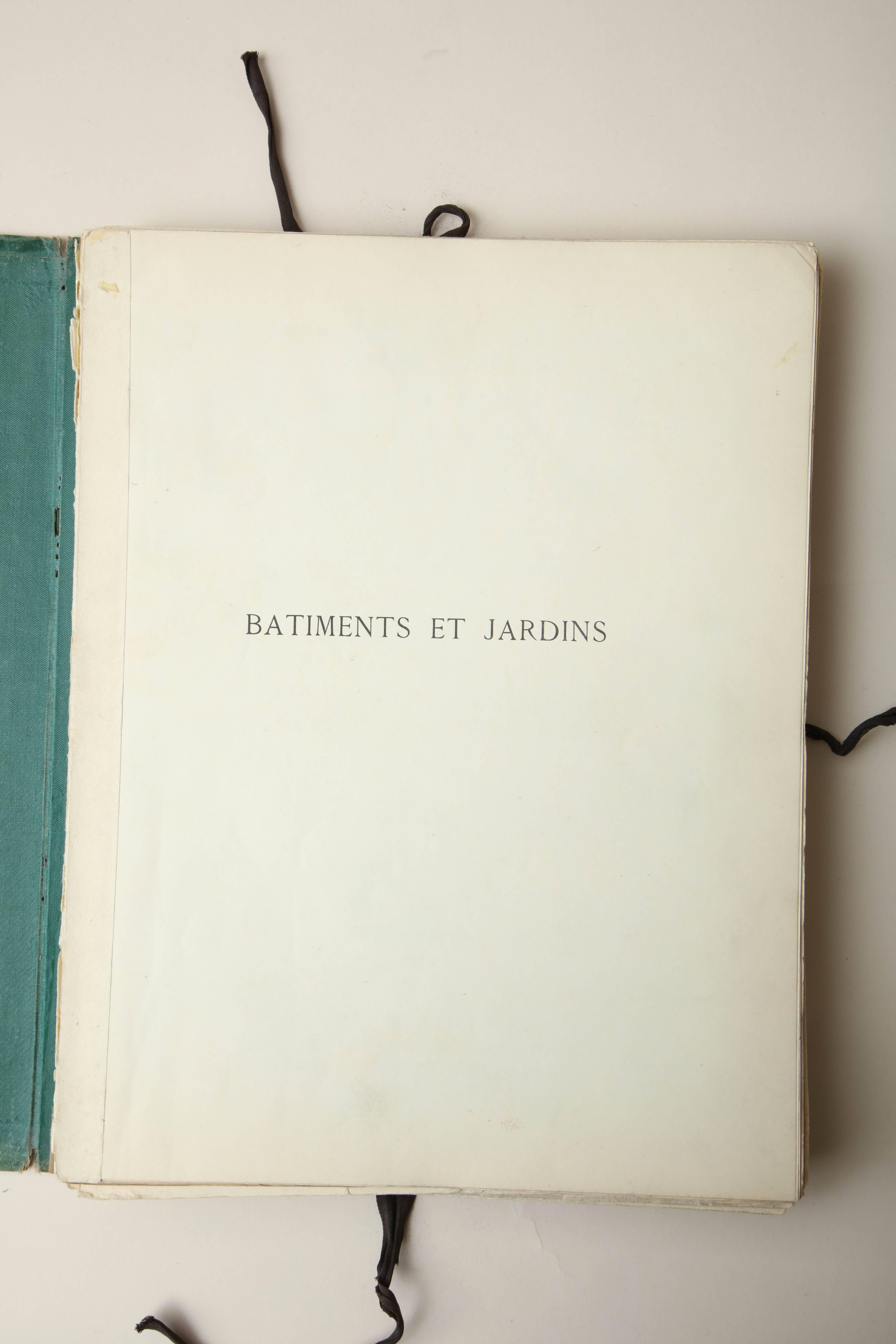 French Batiments et Jardins by Michel Roux-Spitz For Sale