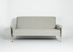 Batistin Spade, Midcentury Three-Seat Sofa, France, circa 1955