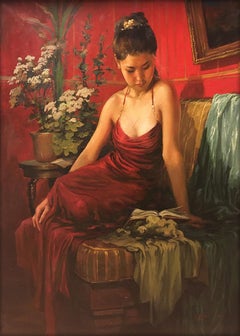 Girl in Red Dress