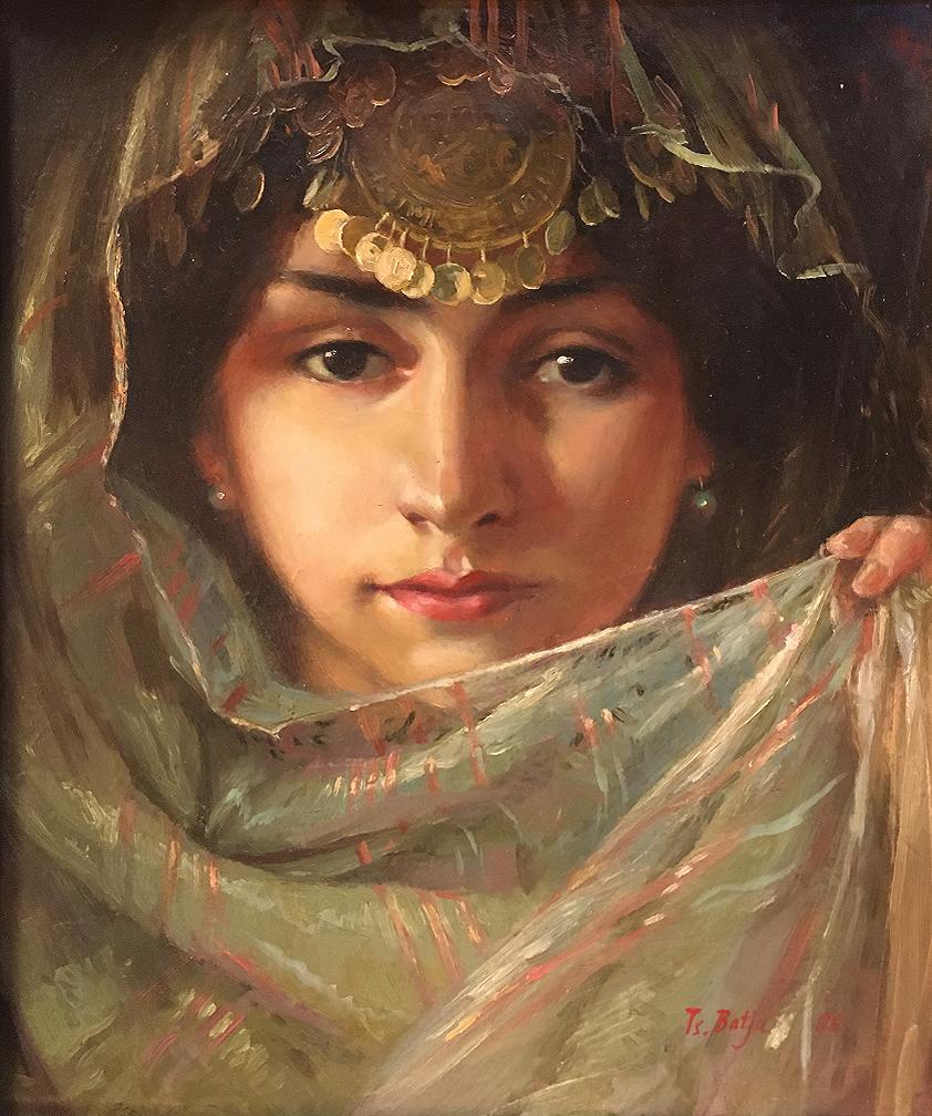 Batjargal Tseyentsogzol Woman female portraiture artwork original