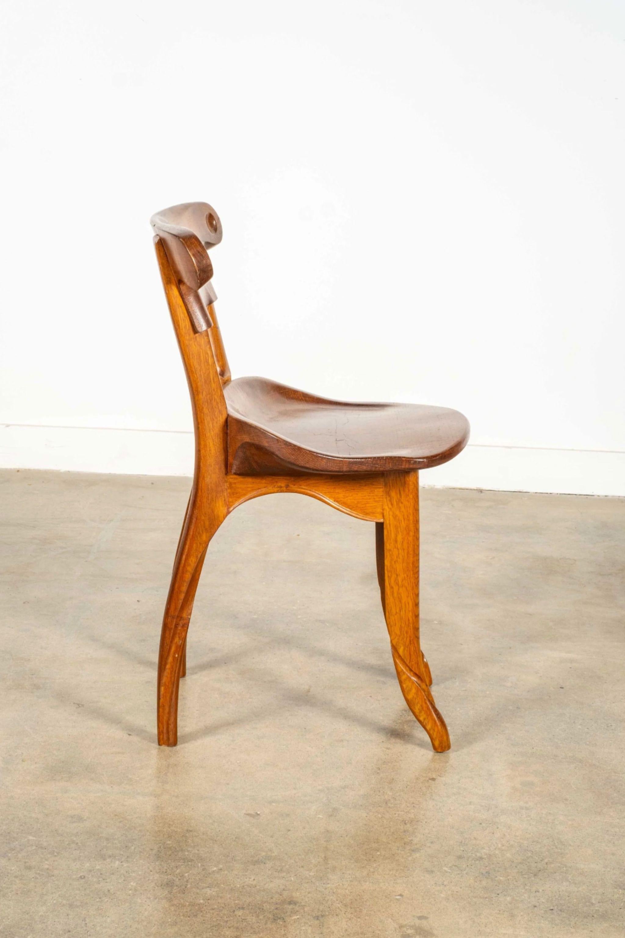 Legno Batlló Chair by Spanish Modernist Antoni Gaudí in vendita