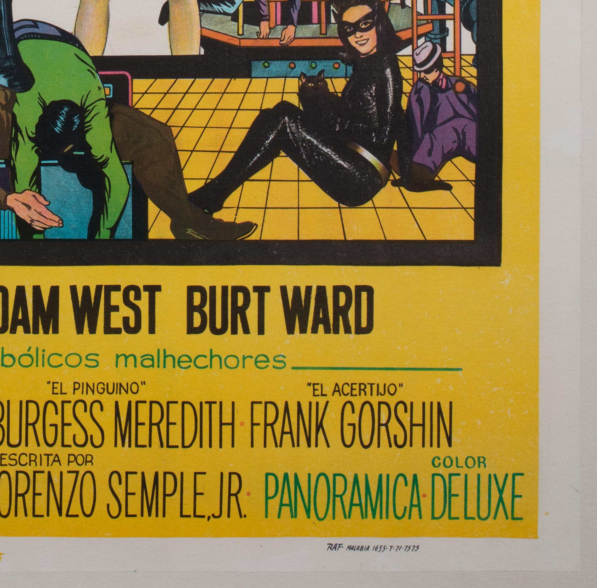 Batman 1966 Argentinian Film Poster For Sale 1