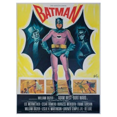 Batman 1966 French Grande Film Poster, Boris Grinsson