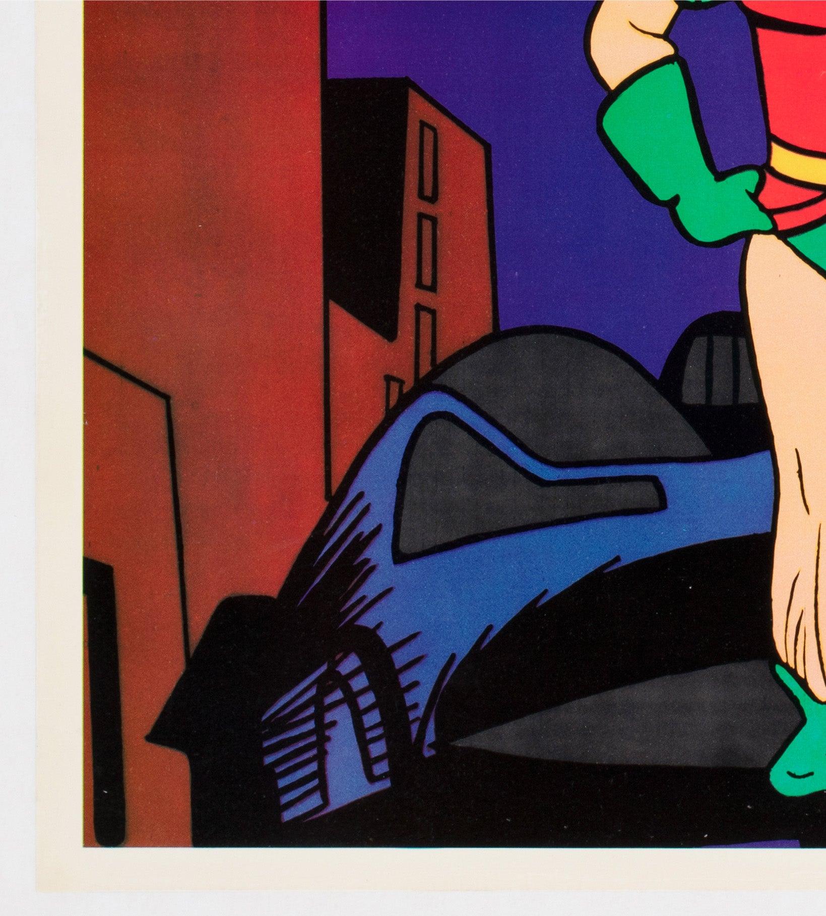 Batman 1966 TV Series Opening Credits Animation Poster (Leinen) im Angebot