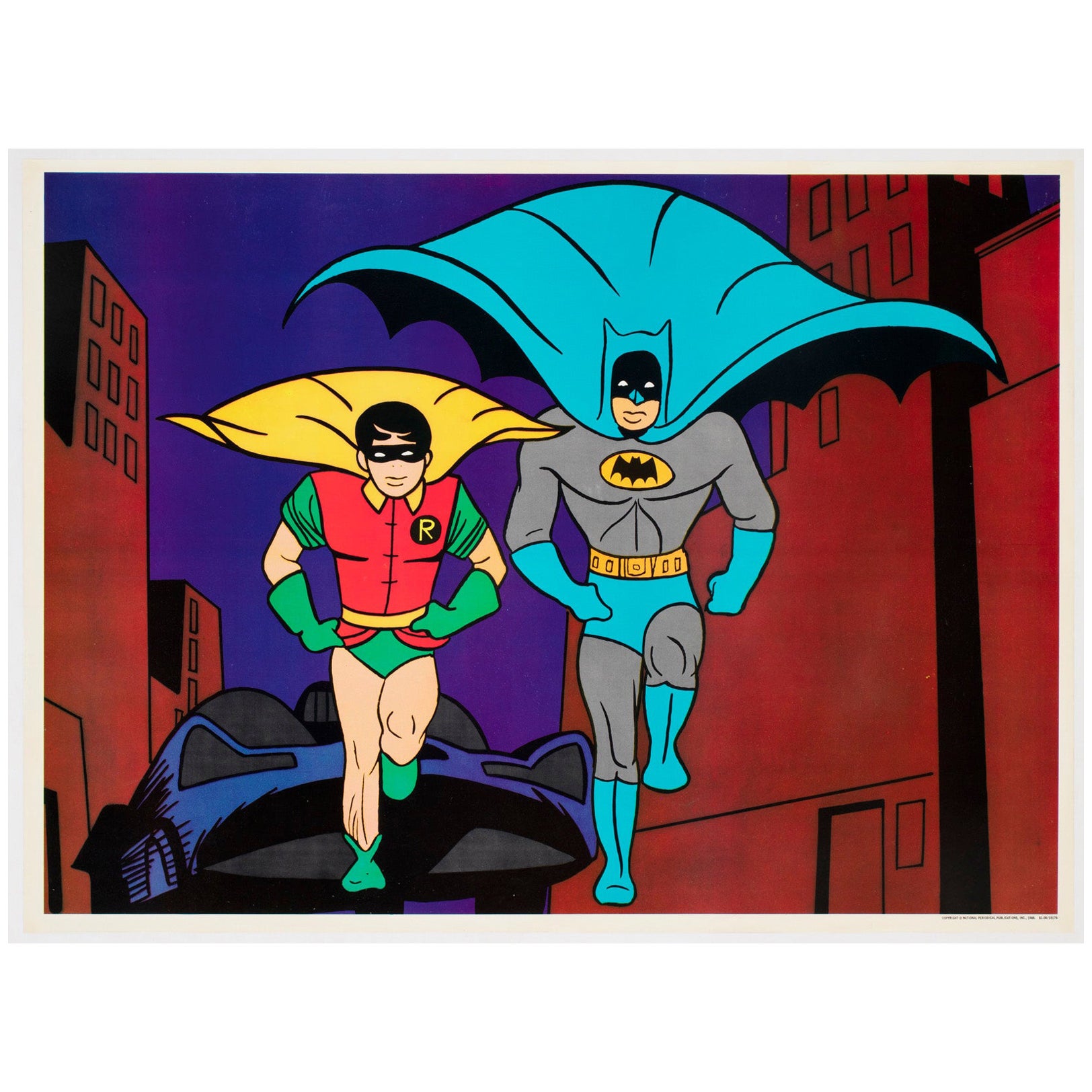 Batman 1966 TV Series Opening Credits Animation Poster im Angebot