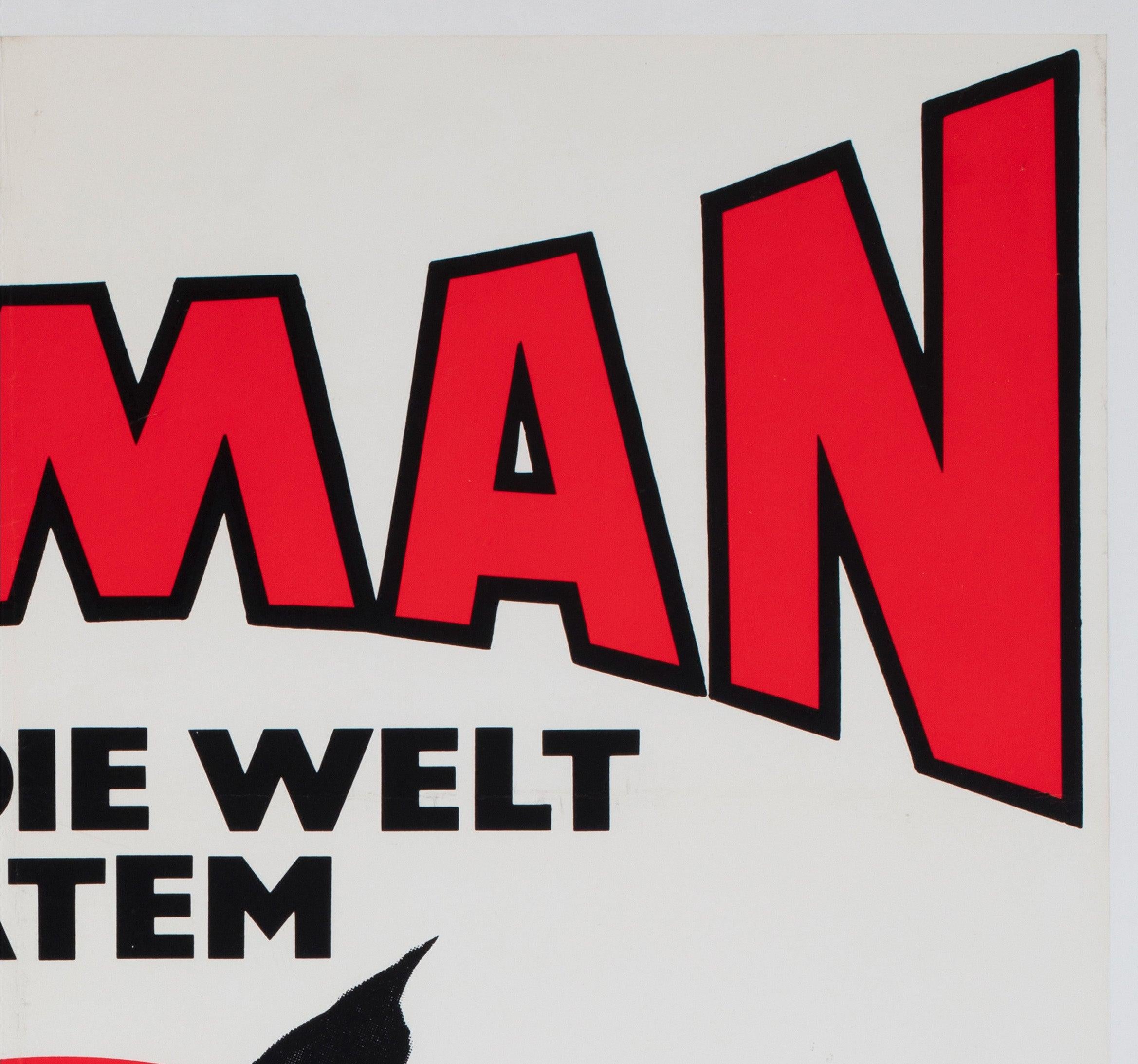20th Century Batman 1970s German A1 Film Poster, Klaus Rutter For Sale