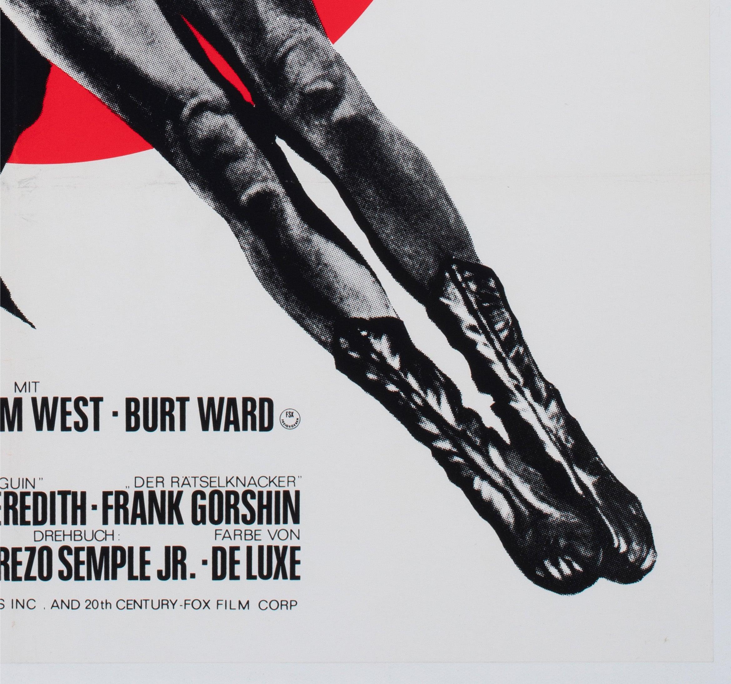 Batman 1970s German A1 Film Poster, Klaus Rutter For Sale 3