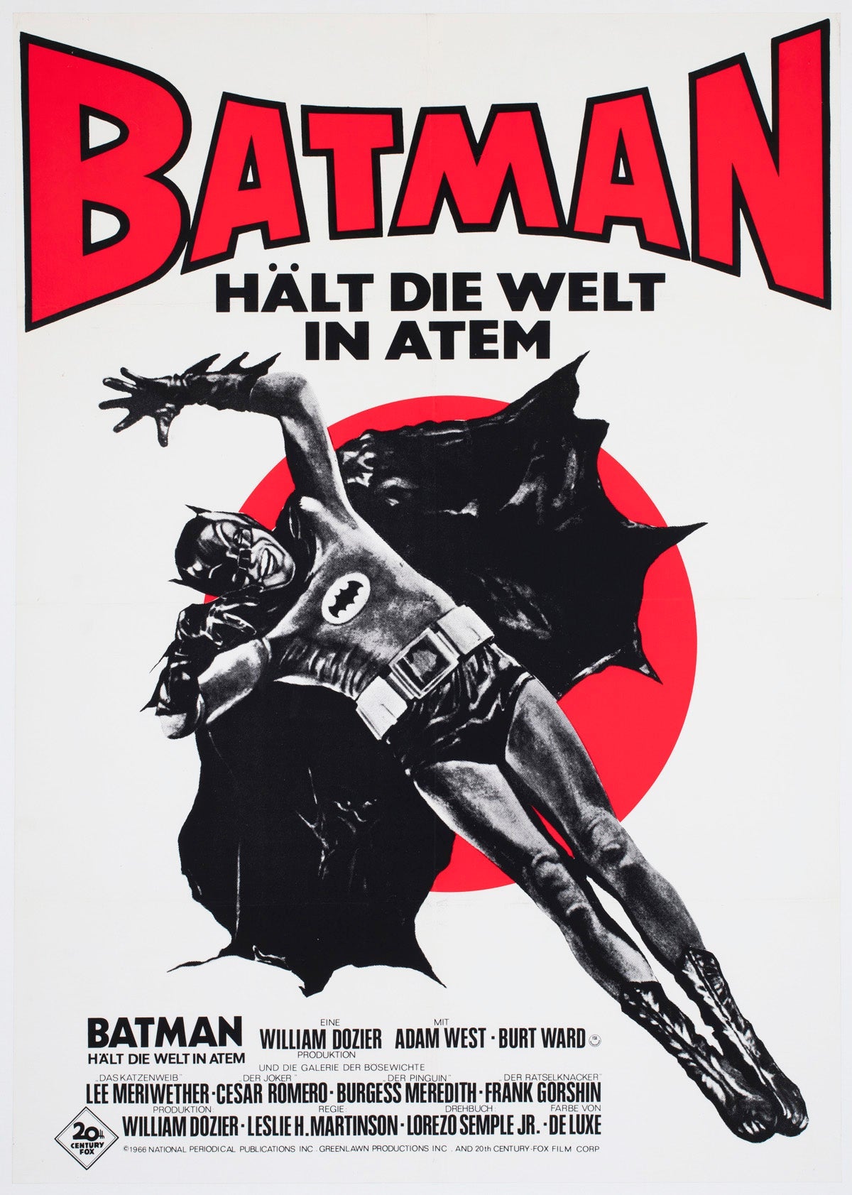Batman 1970s German A1 Film Poster, Klaus Rutter For Sale