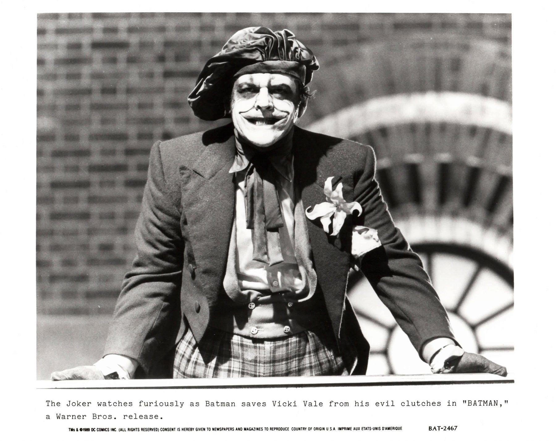 Batman 1989 Press Publicity Film Movie Still Framed Jack Nicholson Excellent état - En vente à Bath, Somerset