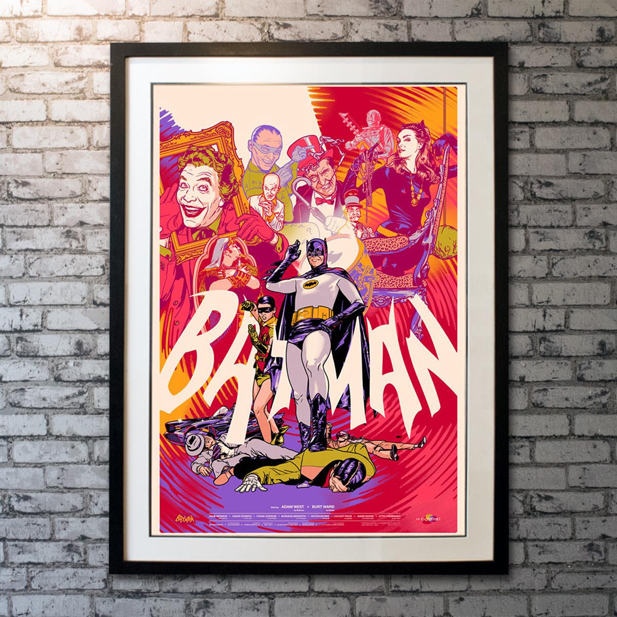 Rare MONDO-style 2014 Batman print by Martin Ansin. Numbered Edition of 175.