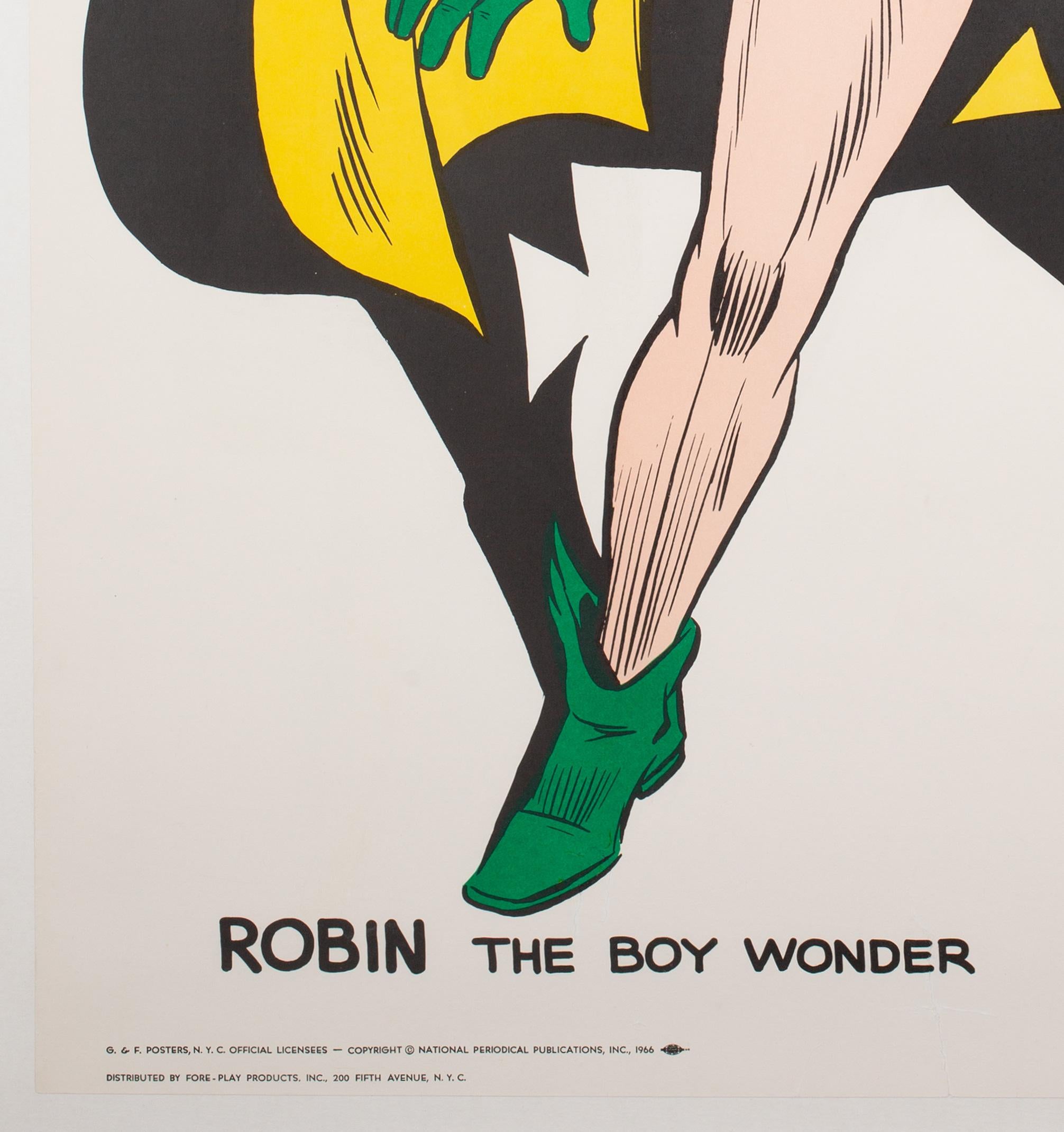 American Batman and Robin Vintage 1966 US Film Movie Poster, Carmine Infantino