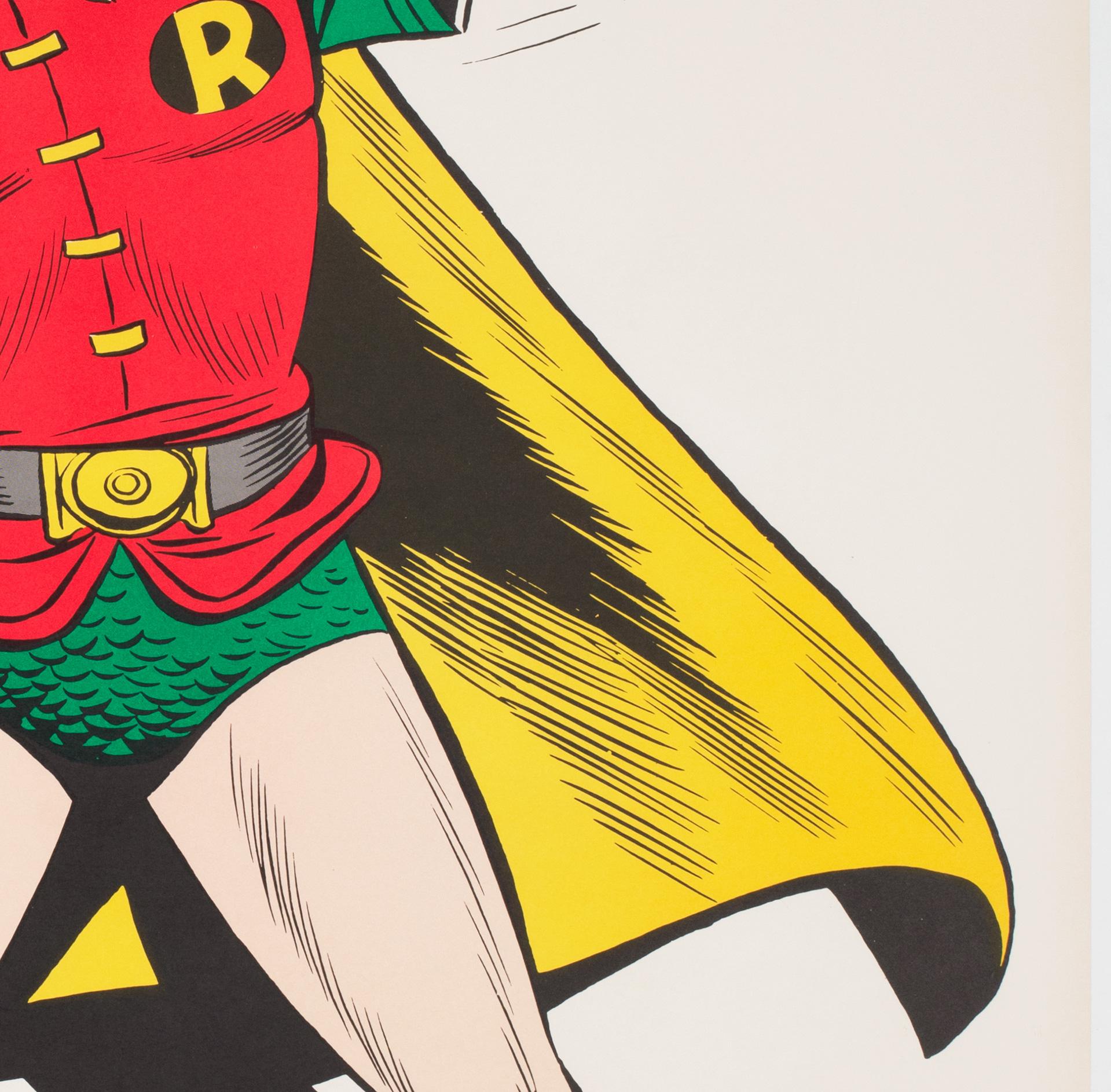 Batman y Robin Vintage 1966 Póster de película estadounidense, Carmine Infantino Lino en venta