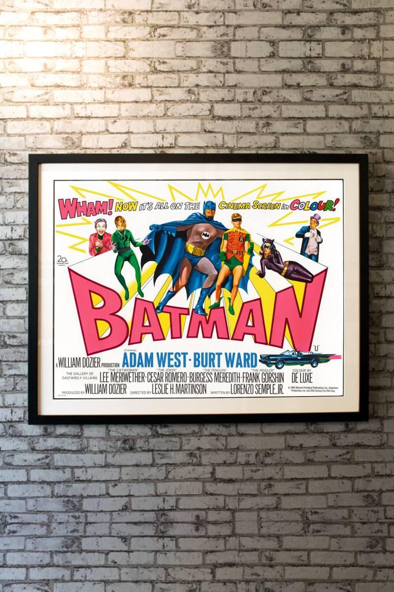 This film was based on the Batman television series, and was the first full-length feature film adaptation of the DC Comics character Batman. The film stars Adam West as Batman and Burt Ward as Robin. The film was released two months after the last