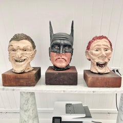 Batman, Joker & Riddler Clay Busts, 2004