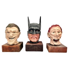 Batman, Joker & Riddler Clay Busts, 2004