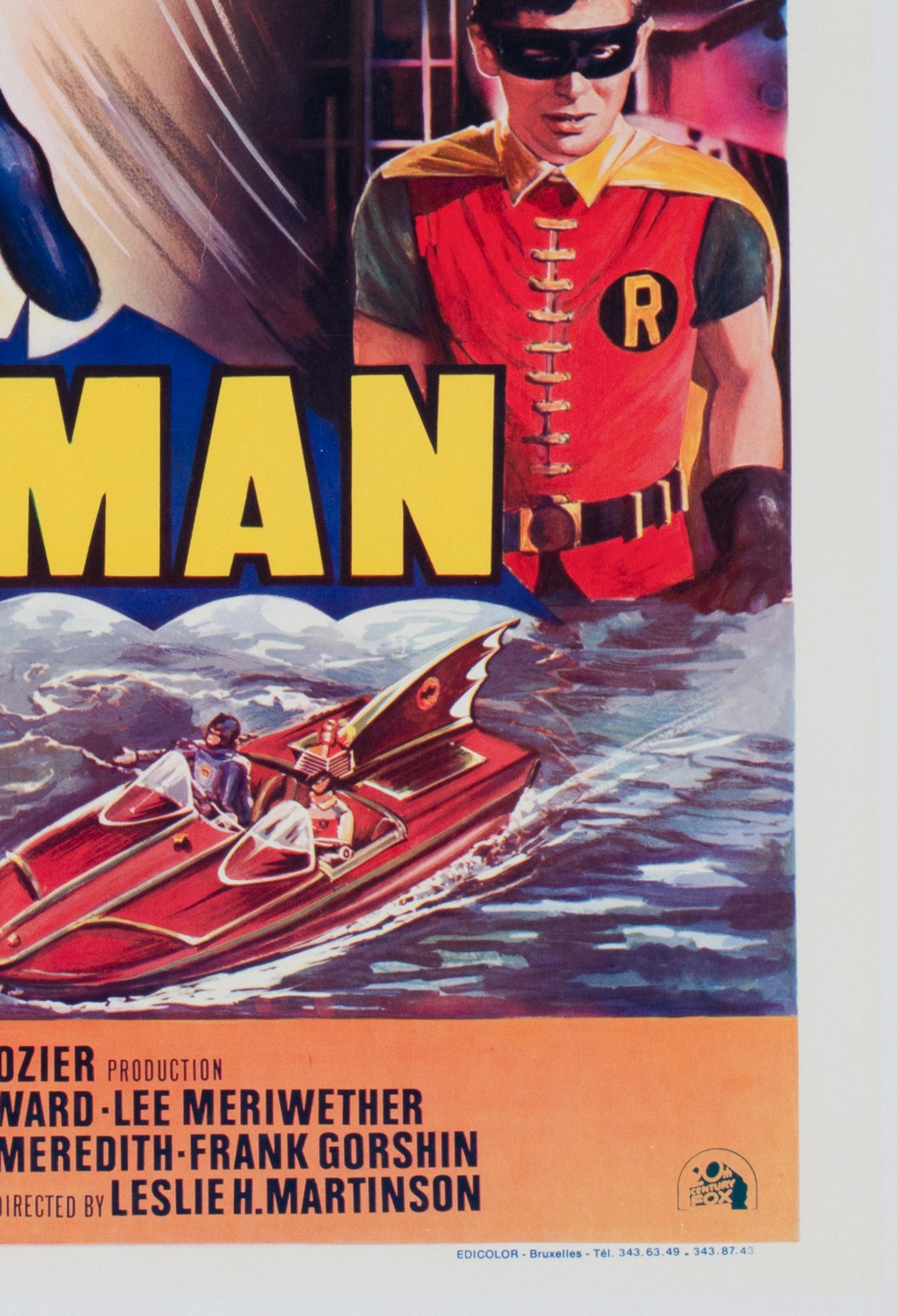 Batman R1970s Belgian Film Poster For Sale 1