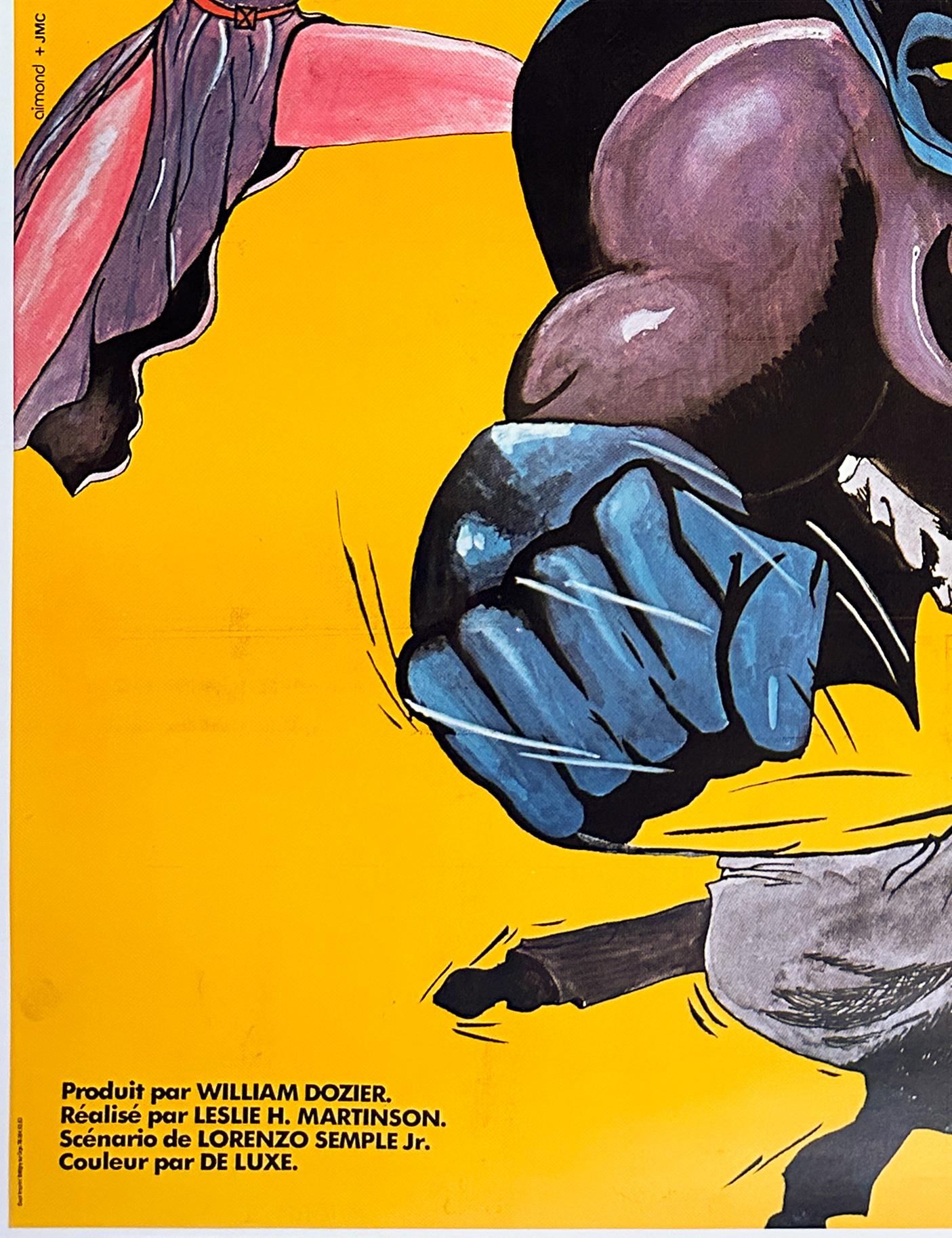 Linen Batman R1970s French Grande Film Movie Poster For Sale
