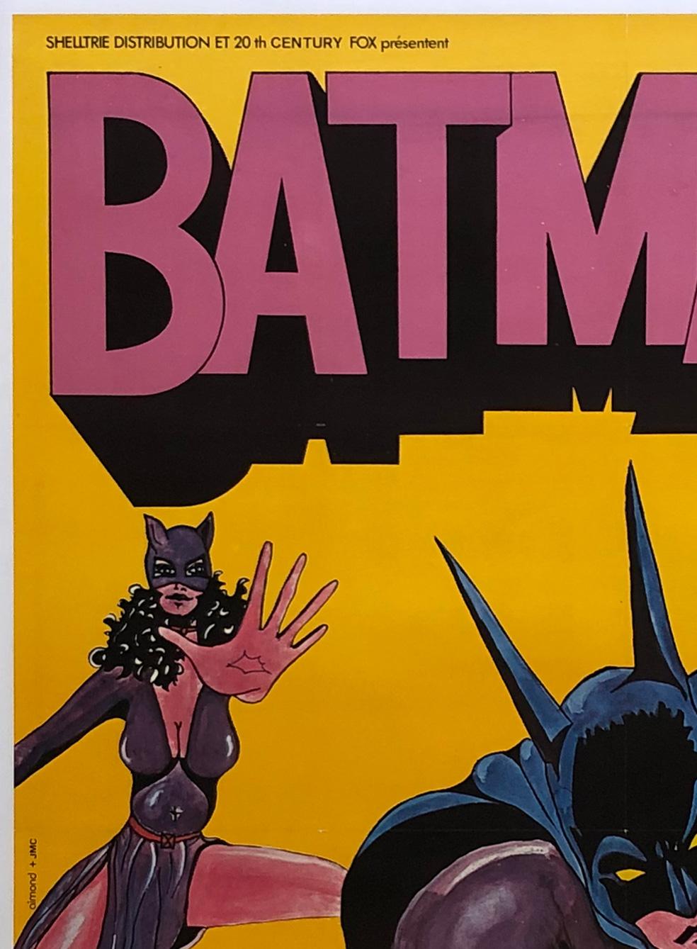 Linen Batman R1970s French Grande Film Movie Poster
